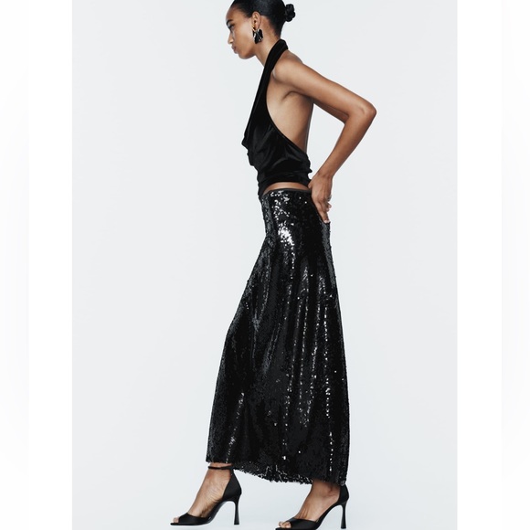 Zara sequin midi skirt - Picture 1 of 7